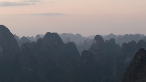 桂林阳朔山川夕阳