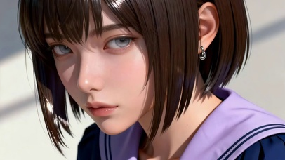 气质校园制服美女