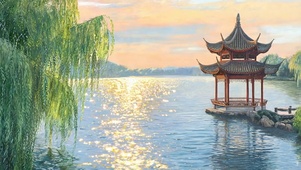 柳树亭子