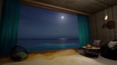 海边星空月夜