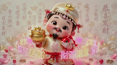 财神，恭喜发财，财源滚滚