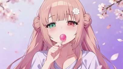 异瞳糖樱少女