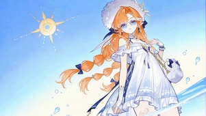 海边白裙少女西格莉卡