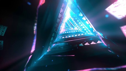 4K科幻三角隧道