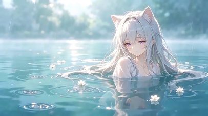 水中的浅浅喵