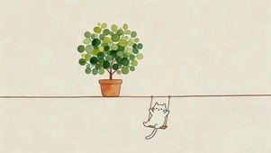 猫咪荡秋千
