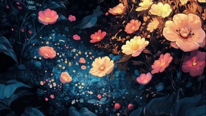 梦幻森林神秘唯美花海