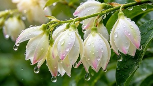 玉花垂露滴