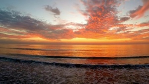 海边夕阳