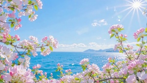 蔚蓝花海