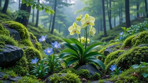 兰花森林苔藓秘境