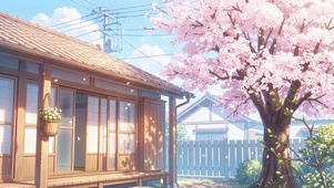 樱花庭院