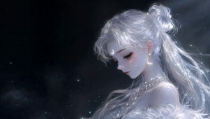 星空银发月光美少女