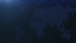 原创化学科技感符号穿梭