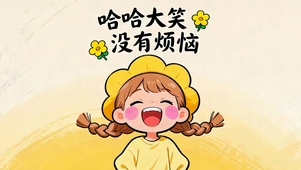 哈哈大笑 没有烦恼