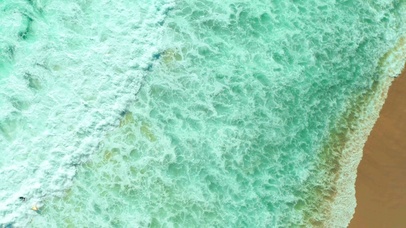 唯美俯瞰海浪 4K