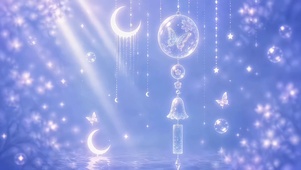 梦幻蓝紫幸运风铃