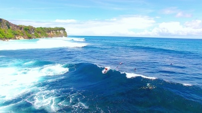 4K唯美夏日清凉大海