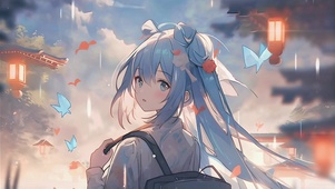 少女回眸