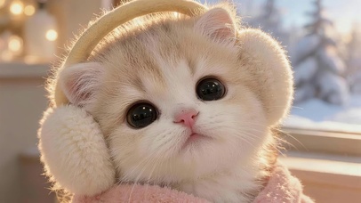 可爱小橘猫