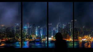 深夜的雨