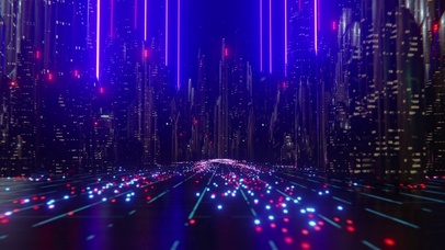 未来科技炫丽光线场景