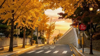 秋天的街道