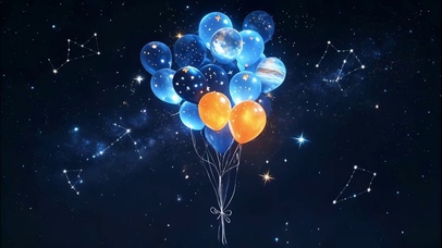 超唯美 星空气球束