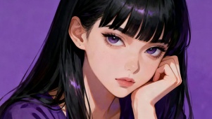 紫色凝眸少女富江