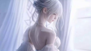 唯美白纱美女