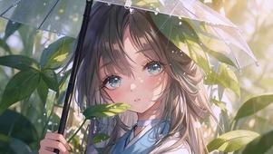 林间听雨时