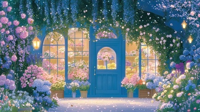 花店夜景