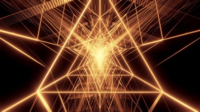 无限隧道系列-金色三角体