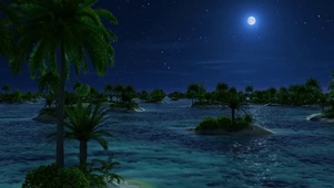 幻想河流星空