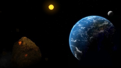 飞向地球的陨石