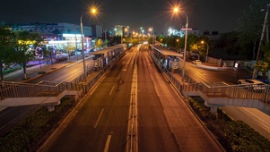 唯美城市车流