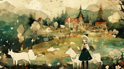 护眼插画壁纸
