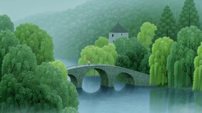 治愈风景插画