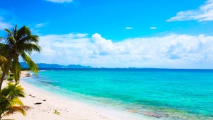 夏威夷沙滩海浪