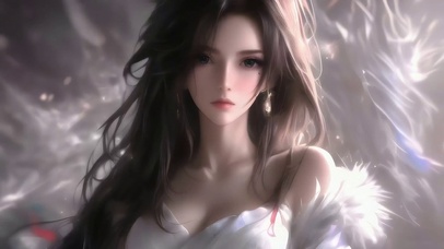 可爱美女循环动画