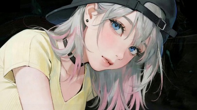 4K高清歪头绘画风
