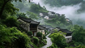 雾隐古山村 超清4K