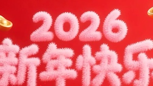 2026新年快乐带鱼屏