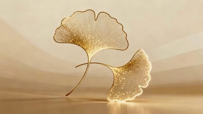 简约壁纸 银杏叶 4K