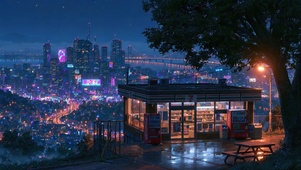 夜晚的城市
