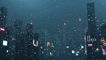 下雪的城市