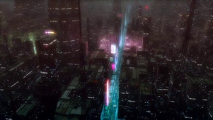 科幻城市夜景