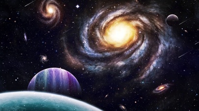 宇宙星系银河无缝循环