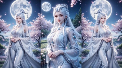月下白衣剑妈（4K）