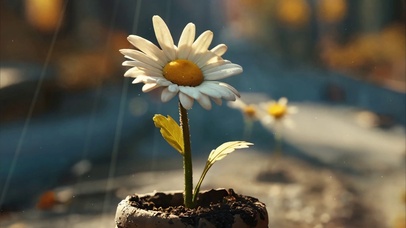 一盆小花